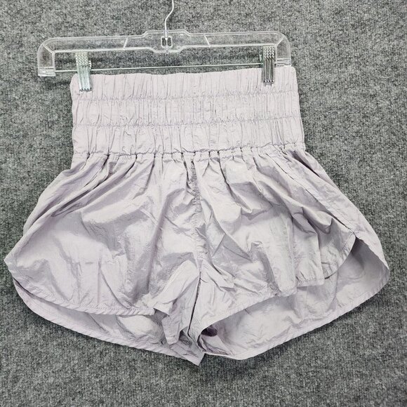 Free People FP Movement The Way Home Purple Athletic High Waist Workout Shorts M - Picture 1 of 12